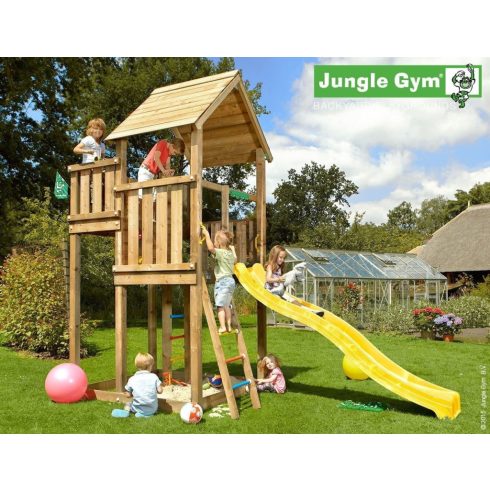 Jungle Gym Palace kerti játszótér csúszdával és ajándék vágással